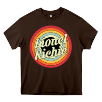 Chocolate Brown lionel richie Heavy Core Tee - linhVisuals