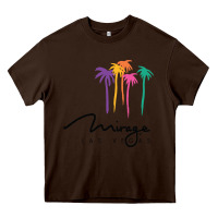 Chocolate Brown mirage Heavy Core Tee - linhVisuals