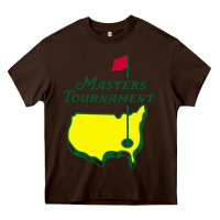 Chocolate Brown MASTERS TOURNAMENT GOLF Heavy Core Tee - linhVisuals