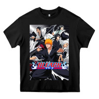 Black Bleachs Anime Heavy Core Tee - linhVisuals