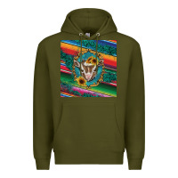 Army Green western baby goat Premium Hoodie - BarkalooDesign
