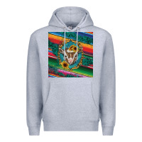 Heather Grey western baby goat Premium Hoodie - BarkalooDesign