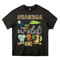 Asphalt grandma of the wild one zoo mother birthday safari jungle long sleeve Heavy Core Tee - linhVisuals