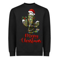 Black merry christmas cactus Heavyweight Sweatshirt - RanaPortraitStore