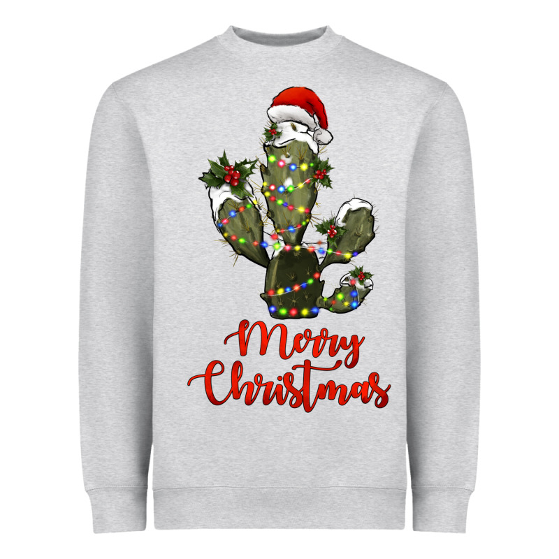 Merry Christmas Cactus Heavyweight Sweatshirt by RanaPortraitStore | Teevron