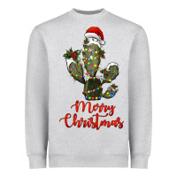 Heather Grey merry christmas cactus Heavyweight Sweatshirt - RanaPortraitStore