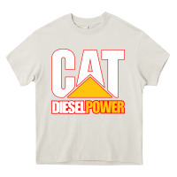 Cream cat diesel power Heavy Core Tee - linhVisuals