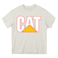 Cream cat Heavy Core Tee - linhVisuals