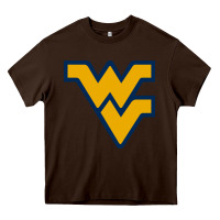 Chocolate Brown west virginia gifts,  power Heavy Core Tee - linhVisuals