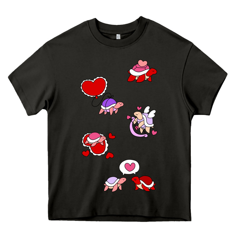 Valentines Day Turtles Heavy Core Tee by linhVisuals | Teevron