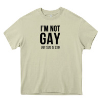 Mossy i'm not gay but $20 is $20 (white) Heavy Core Tee - linhVisuals