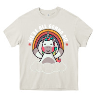 Cream we're all gonna die funny cute unicorn Heavy Core Tee - linhVisuals