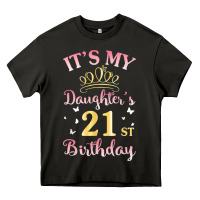 Asphalt it's my daughter's 21st birthday happy to her mommy daddy t shirt Heavy Core Tee - linhVisuals