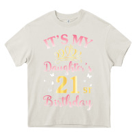 Cream it's my daughter's 21st birthday happy to her mommy daddy t shirt Heavy Core Tee - linhVisuals