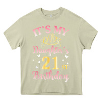 Mossy it's my daughter's 21st birthday happy to her mommy daddy t shirt Heavy Core Tee - linhVisuals