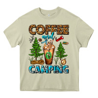 Mossy Coffee And Camping Frappe Heavy Core Tee - FaDigitalArtStudio