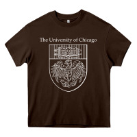 Chocolate Brown chicago Heavy Core Tee - linhVisuals
