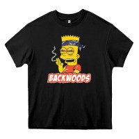 Black backwoods tshirt Heavy Core Tee - linhVisuals