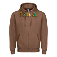 Chestnut freshman Zipper Hoodie - Jasminsmagicworld