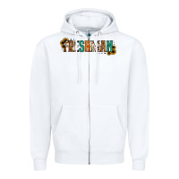 White freshman Zipper Hoodie - Jasminsmagicworld