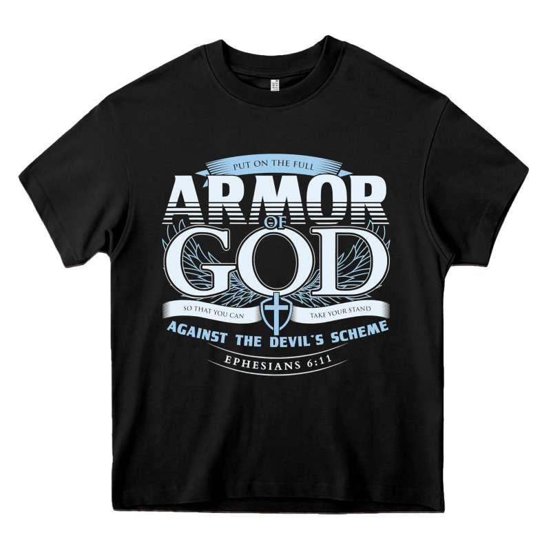 Armor Of God Bible Verse Scripture Heavy Core Tee by linhVisuals | Teevron