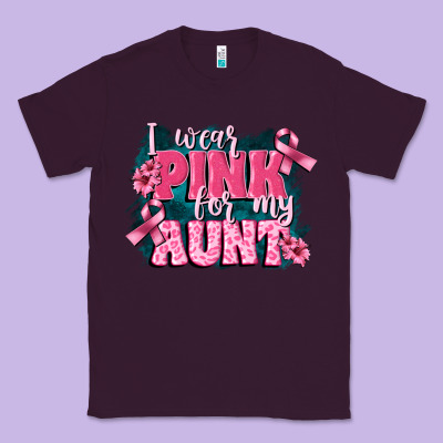 I Wear Pink For My Aunt Classic Tee Designed By Fadigitalartstudio