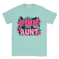 Seafoam i wear pink for my aunt Classic Tee - FaDigitalArtStudio