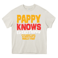 Cream pappy knows everything Heavy Core Tee - linhVisuals