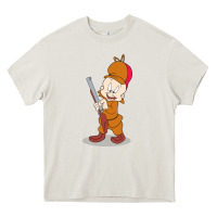 Cream elmer fudd Heavy Core Tee - linhVisuals