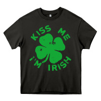 Asphalt kiss me im irish funny saint patrick day womens Heavy Core Tee - linhVisuals