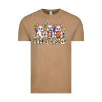 Vintage Coffee Happy Easter Spot Rabbit Vintage Tee - CowhideDigitalArt