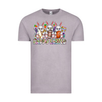 Vintage Zinc Happy Easter Spot Rabbit Vintage Tee - CowhideDigitalArt