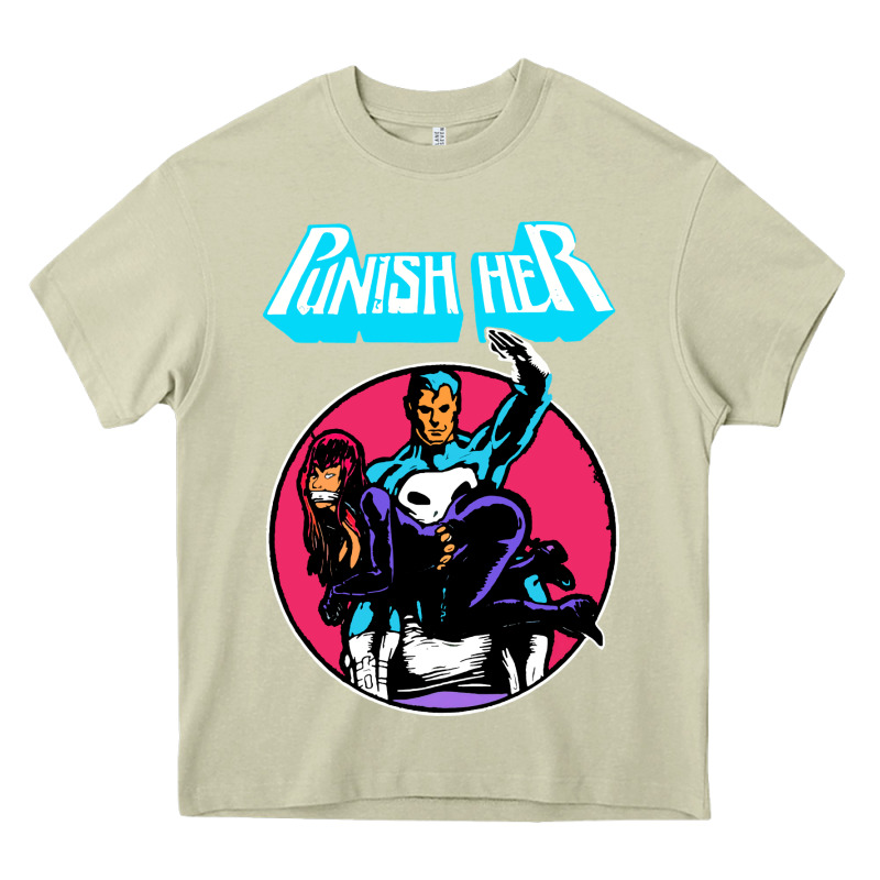 Superhero Punish Her Heavy Core Tee by linhVisuals | Teevron