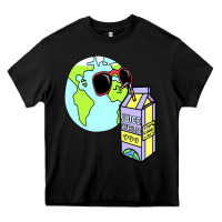 Black wrld drink Heavy Core Tee - linhVisuals