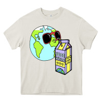 Cream wrld drink Heavy Core Tee - linhVisuals