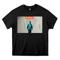 Black banksy nobody likes me boy Heavy Core Tee - linhVisuals