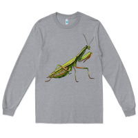 Heather Grey mantis Long Sleeve Tee - LillyAllenDesigns