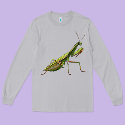 Mantis Long Sleeve Tee Designed By Lillyallendesigns