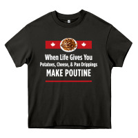 Asphalt canada poutine quebec recipe french Heavy Core Tee - linhVisuals
