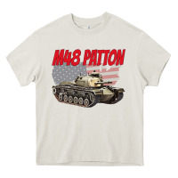 Cream cold war battle tank m48 patton gamer Heavy Core Tee - linhVisuals