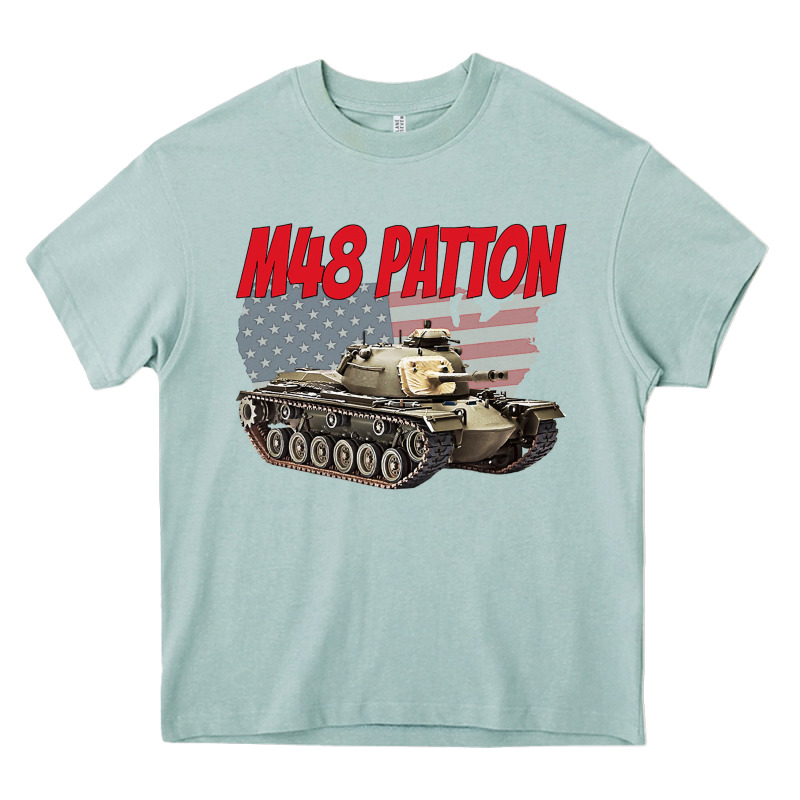 Cold War Battle Tank M48 Patton Gamer Heavy Core Tee by linhVisuals | Teevron