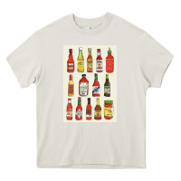 Cream hot sauce Heavy Core Tee - linhVisuals