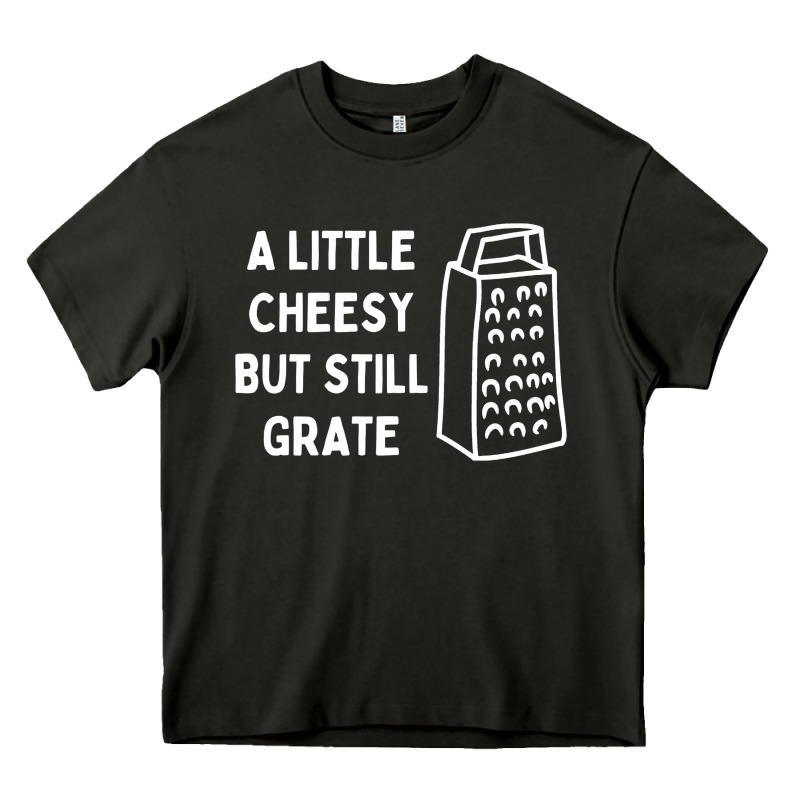 Cheesy But Still Grate Funny Pun Heavy Core Tee by linhVisuals | Teevron
