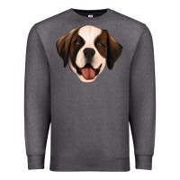 Charcoal Heather st bernard Premium Sweatshirt - Jasminsmagicworld