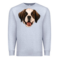 Heather Grey st bernard Premium Sweatshirt - Jasminsmagicworld