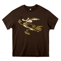 Chocolate Brown cayote Heavy Core Tee - linhVisuals