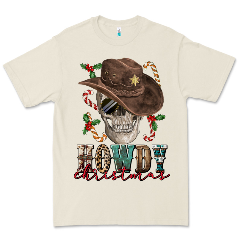 Howdy Christmas Skull Premium Tee by FaDigitalArtStudio | Teevron
