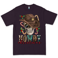 Plum howdy christmas skull Premium Tee - FaDigitalArtStudio