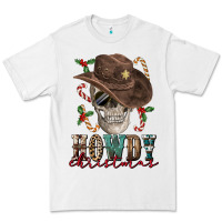 White howdy christmas skull Premium Tee - FaDigitalArtStudio