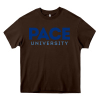 Chocolate Brown Pace University Heavy Core Tee - linhVisuals